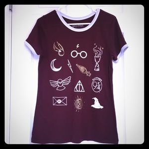 Harry Potter Graphic Girls T-Shirt, Size L (Jr)